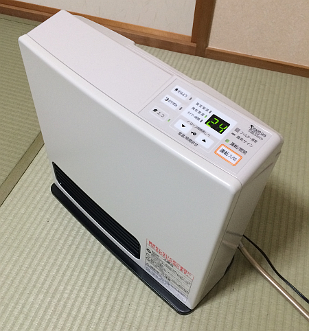 ガスファンヒーター RR-2413-W の良かった点と気になる点