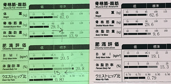 スポーツクラブ「メガロス」に通ってちょうど 1年、129回の効果はいかに