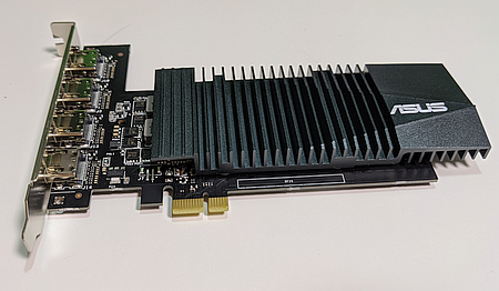 ビデオカード「ASUS GeForce GT 710」の増設で 4台のディスプレイを 